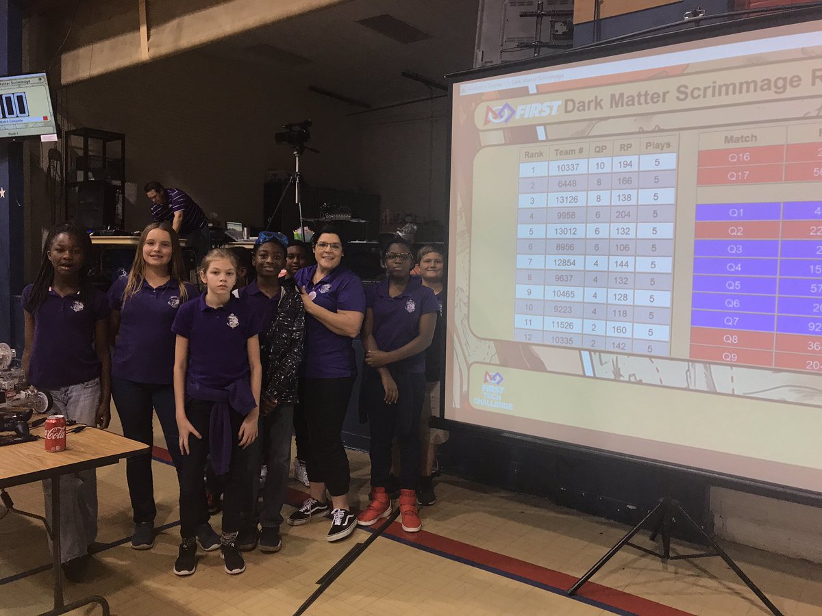 STEMGirlHolly's tweet photo. We finished in 3rd place at our first ever robot scrimmage! @FtcRobo #omgrobots #IPSBProud #dontforgettoturniton https://t.co/h1ETZ22gFz