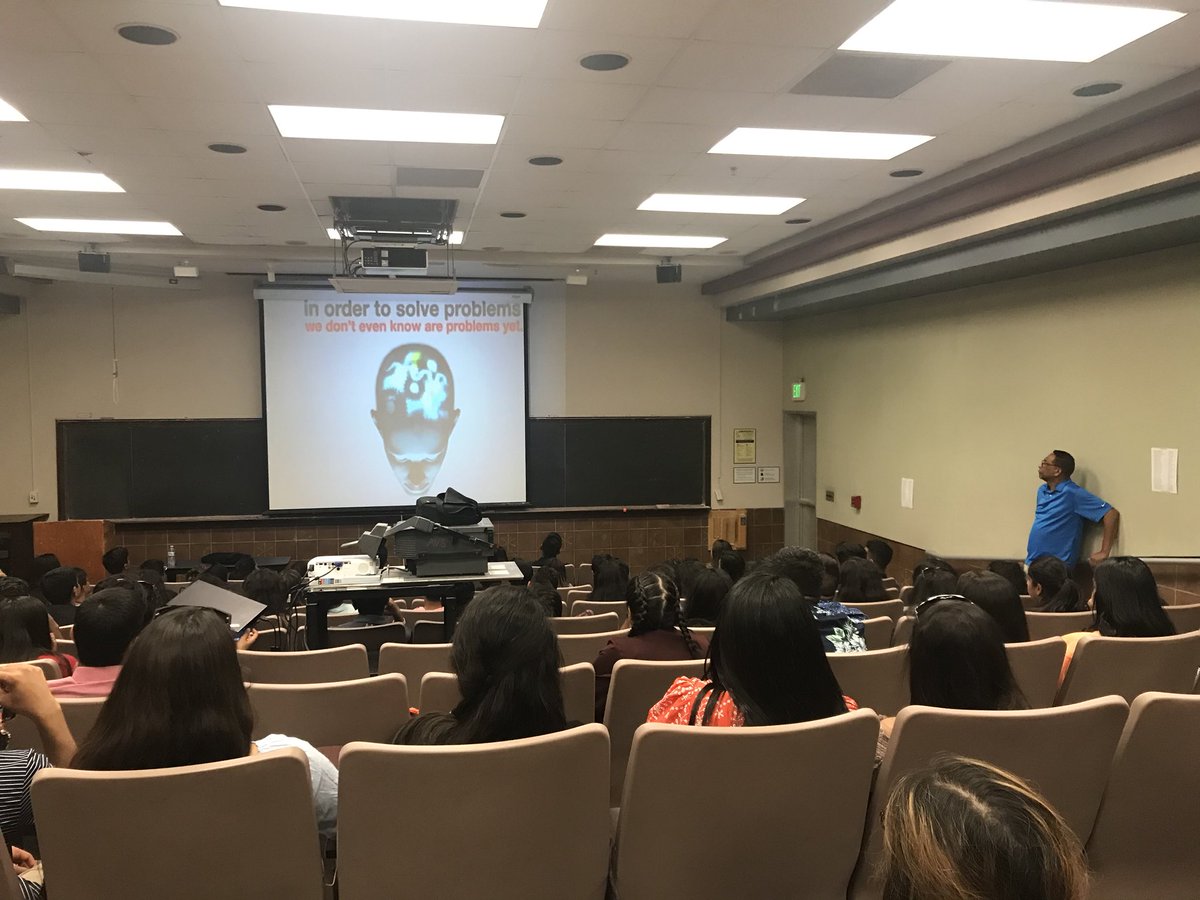 CollegeExpWest's tweet photo. Salim Khalfan shares his two cents with our participants: “Show me someone content with mediocrity, and I will show you someone destined for failure.” https://t.co/13i2VTGDCO
