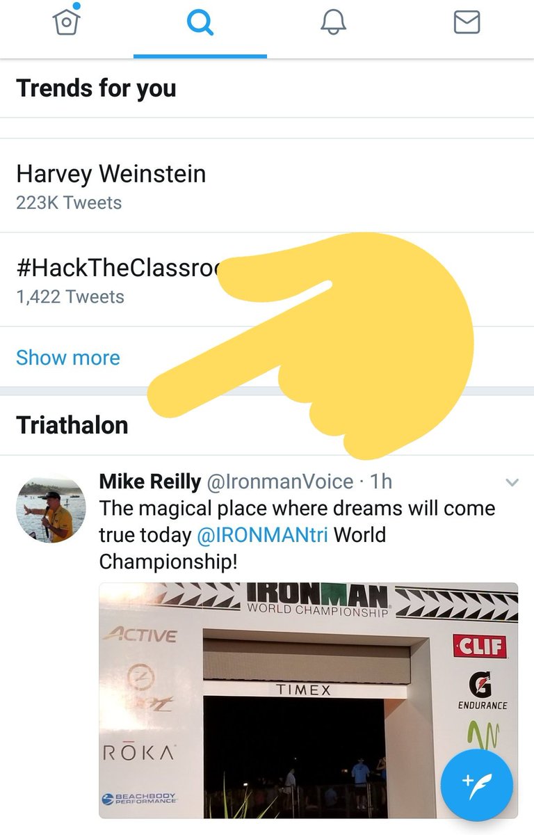 onthebass's tweet image. @Twitter @TwitterSupport there&apos;s a typo with this search category header 😬 #IMKona  #ironmanwc