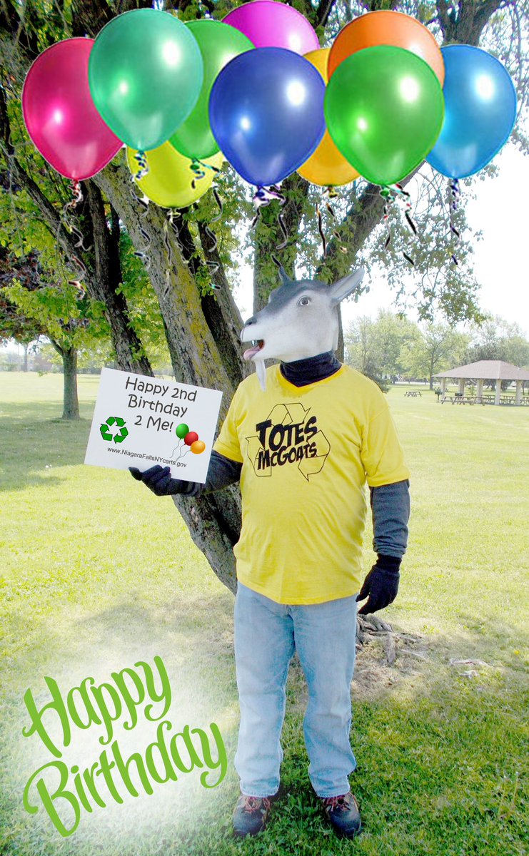 NFTotesMcGoats's tweet photo. What a great birthday! I think I look pretty good for 2! I wonder what that is in goat years? #NiagaraFalls #TotesMcGoats #HappyBirthday ♻️ https://t.co/v8SD0oATxm