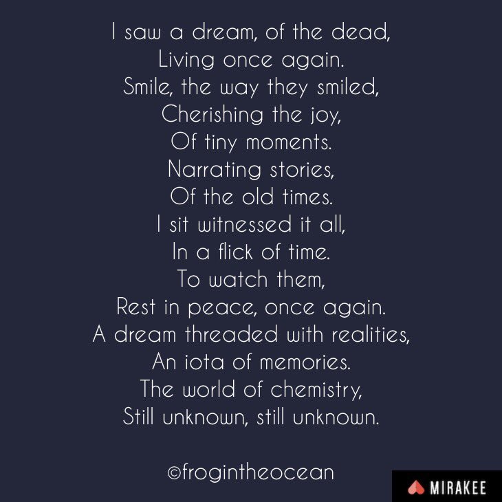 FrogInTheOcean's tweet photo. #micropoetry #micropoem #poetry #PoetryCorner #poem #PoetryInLight #365daysofpoetry #AmWriting #words #poetrytrail 22/365 https://t.co/vfp5wIQMet