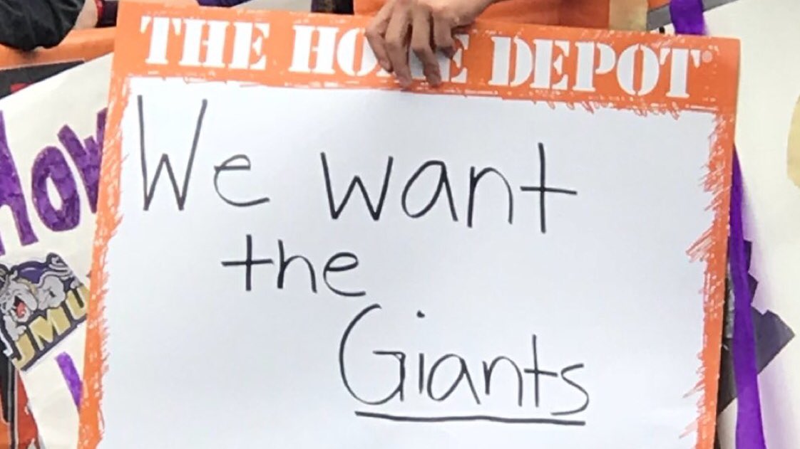 NOTSportsCenter's tweet photo. Most schools say they want Bama, James Madison wants a team not quite as good 

(pic via @CollegeGameDay) https://t.co/ru2tZj6yaI