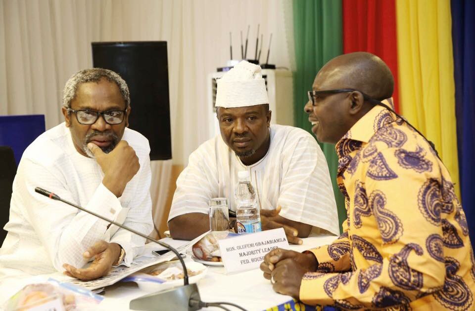 RotimiAgunsoye's tweet photo. At Executive/Legislative Parley with @femigbaja and @JideHon https://t.co/wCuPsIFClX