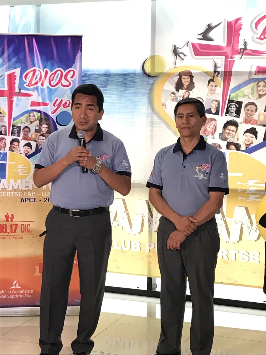 AdventistasAPCE's tweet photo. Director de jóvenes de nuestra Unión y presidente de nuestra APCE motivando a #CampamentoAPCE https://t.co/xI1Pg8c46s