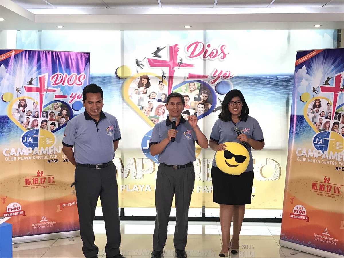 AdventistasAPCE's tweet photo. Director de jóvenes de nuestra Unión y presidente de nuestra APCE motivando a #CampamentoAPCE https://t.co/xI1Pg8c46s