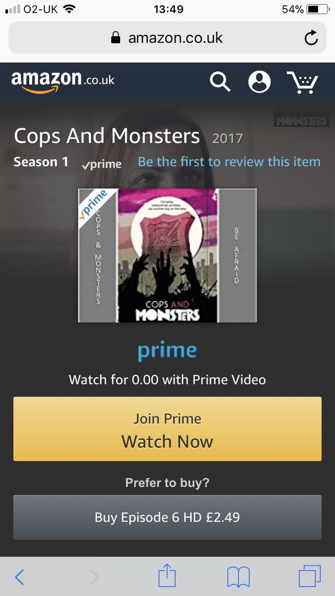 CopsandMonsters's tweet image. Thank you for your kind words and support everybody! We are delighted to be moving on to #amazonprime this month!