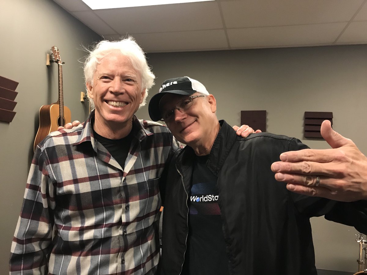 jimallchin's tweet photo. Awesome afternoon with Chris Poland #chrispoland. Incredible guitarist. https://t.co/oMDcK4bAKn
