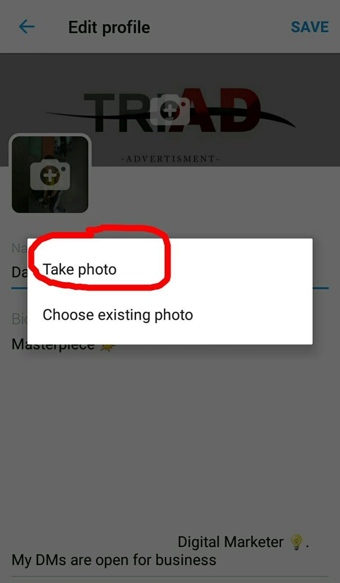 Chidubem_OH's tweet photo. I bet no one has ever selected the camera option  when changing display picture 
😭😭😭 we are all ugly https://t.co/6sDA83msJF
