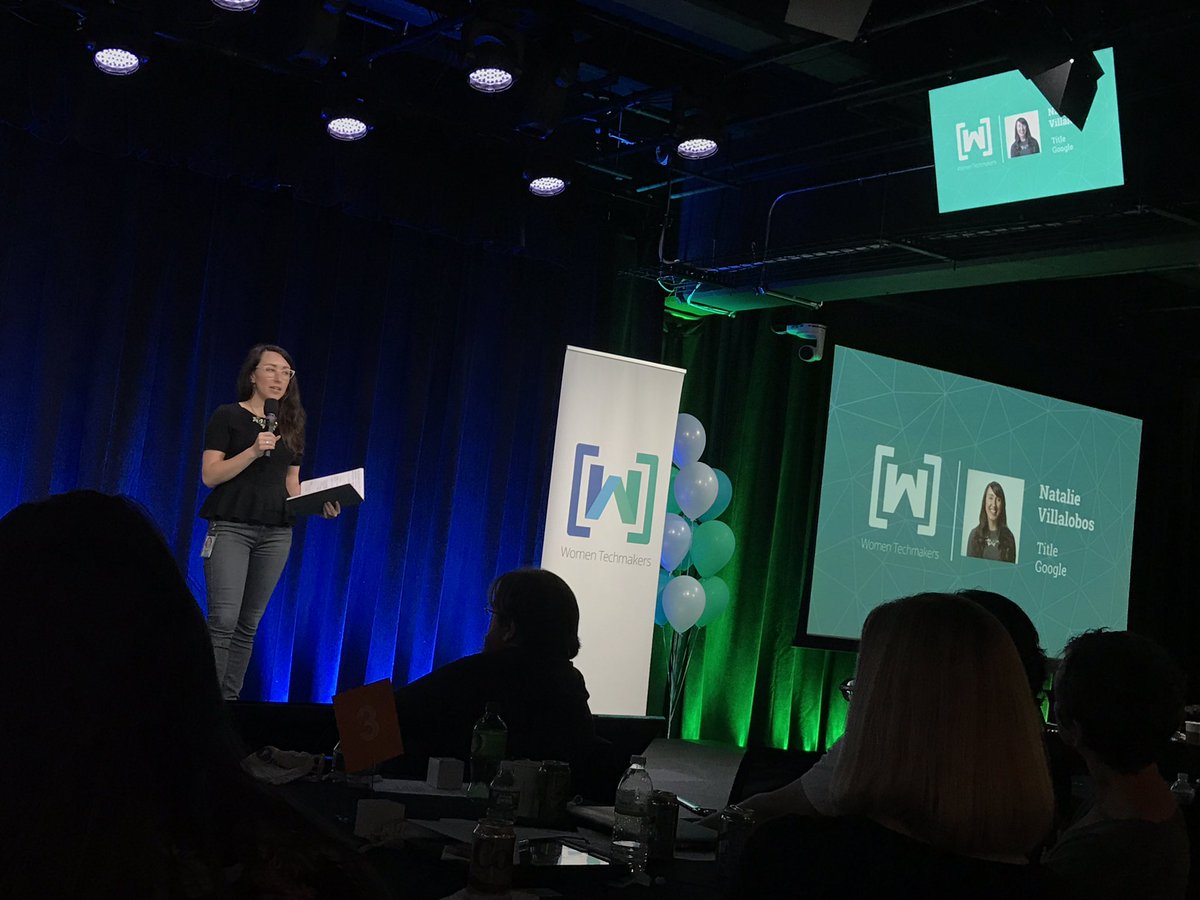 "When you invite a woman to speak on stage,support them first as a technologist, &amp; secondly as a woman"-Natalie Villalobos <a href="/WomenTechmakers/">Women Techmakers</a>