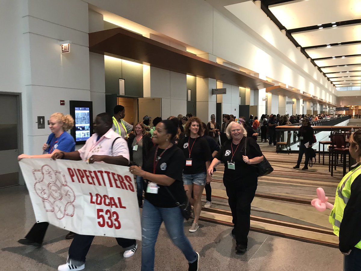 ElectWells's tweet photo. Getting rowdy for family supporting wages &amp; apprenticeships! All proud @BldgTrdsUnions members paving the way for more #WomenBuildNations https://t.co/tqid9Jz4a2