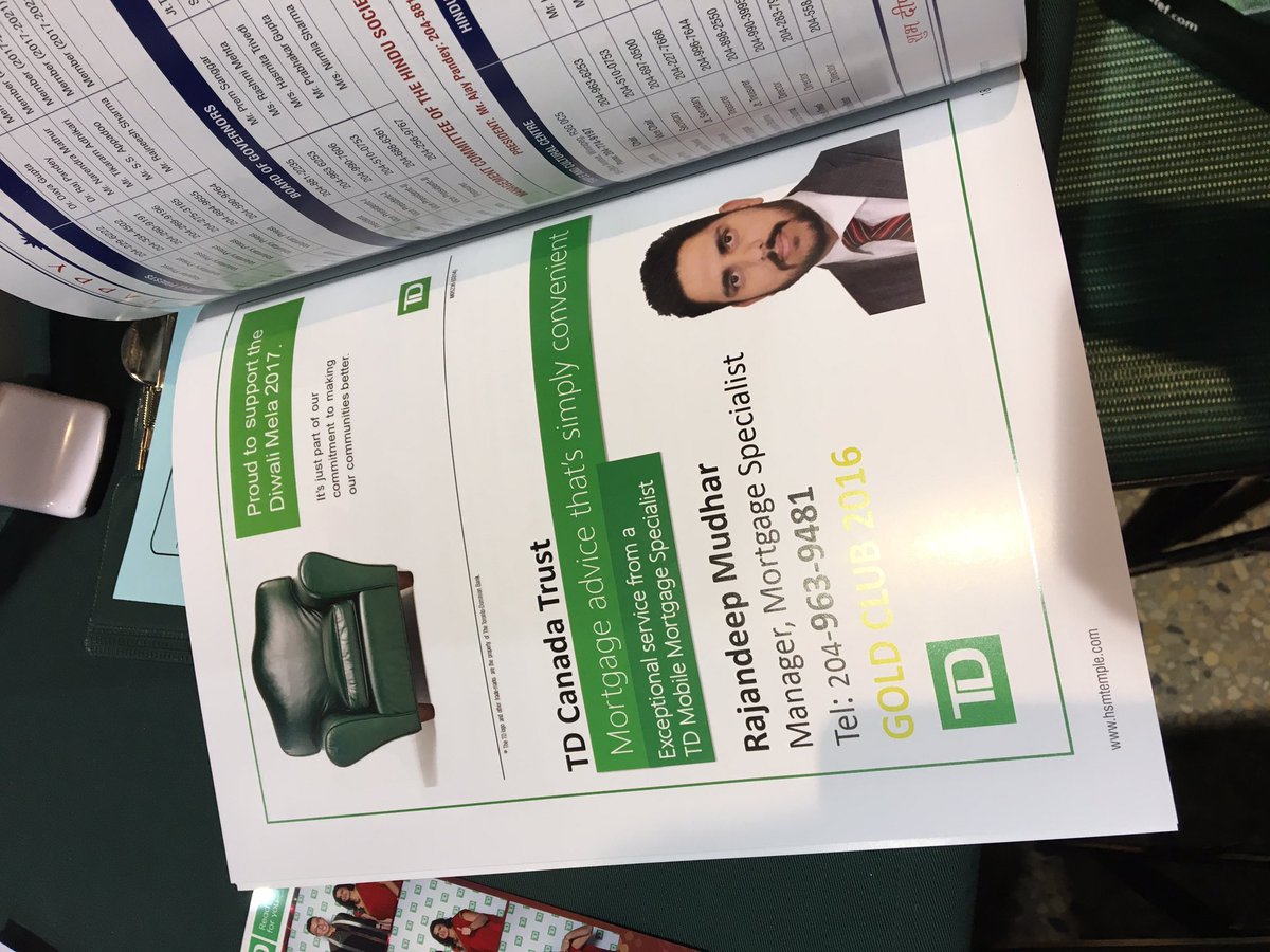 <a href="/TD_Canada/">TD (Canada)</a> is Proud to be a sponsor of #WpgDiwali! Come check out our booth for a chance to win a Diwali Silver Coin and get your free photo