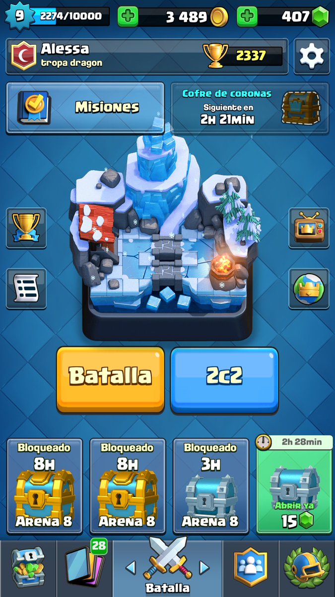 xMoon_Princess's tweet photo. Misión de hoy: llegar a Arena Selvática
#ClashRoyale #arena9 #arenaselvatica https://t.co/ILyLC35FRf