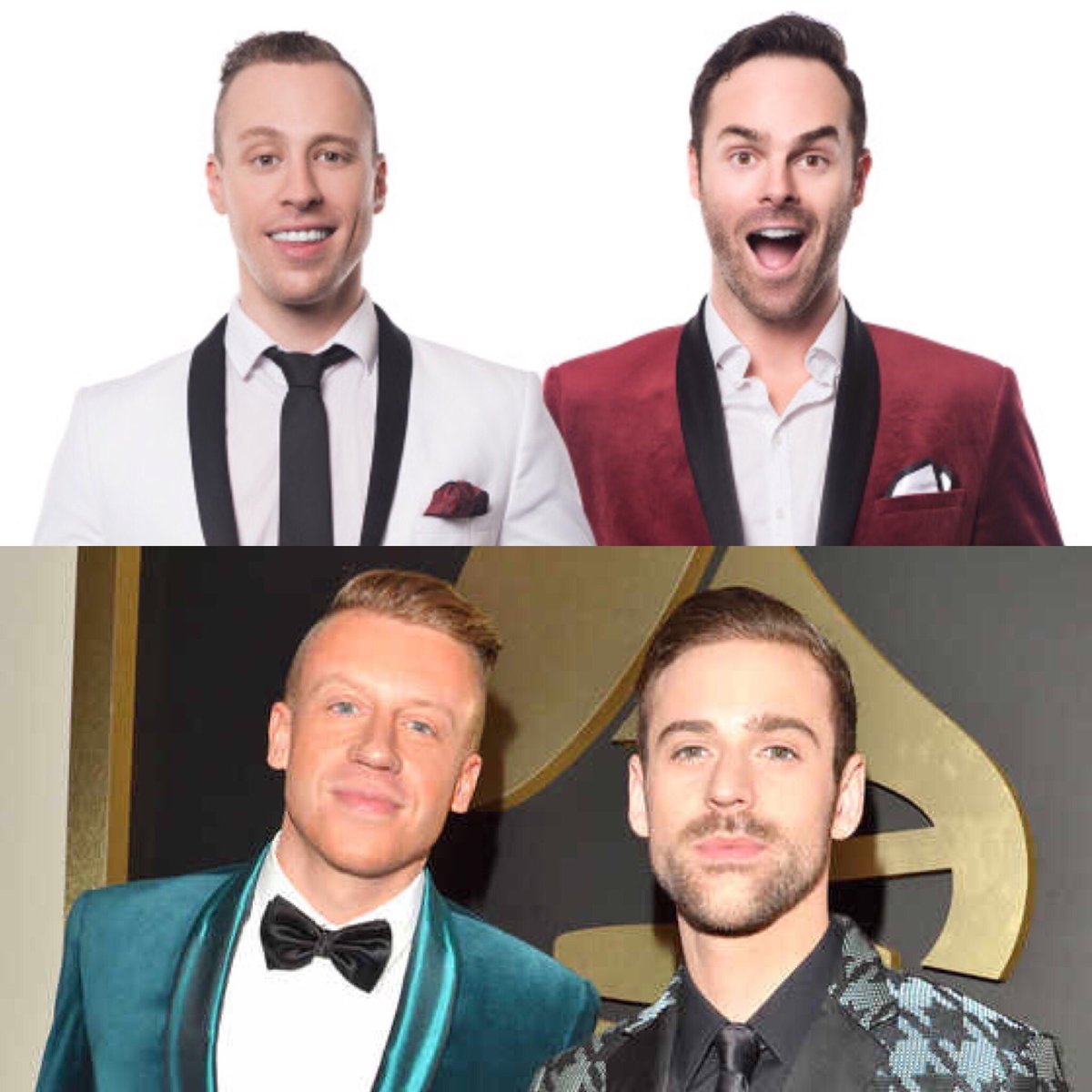 NakedMagicians's tweet photo. Once you see it, you cant unsee it.

Who else thinks there is a scary resemblance between The Naked Magicians and @macklemore &amp; Ryan Lewis?! https://t.co/qUeFj3VD8Z