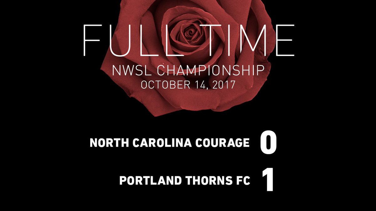 ThornsFC's tweet photo. THORNS WIN! 

🏆 WE ARE #NWSLCHAMPS! 🏆 #BAONPDX https://t.co/WlLEI3Xpns