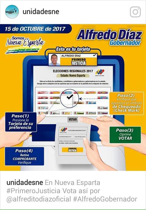 AcevedoNel's tweet photo. En Nueva Esparta  mañana nuestro Canditato de #Unidad en Arismendi es  @alfreditodiaz https://t.co/uzenbSkUtN
