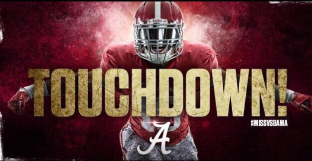 Proncey's tweet photo. #TOUCHDOWNALABAMA ! 

#Bama 7 #Arkansas Zero 

#DHarris !  75 yards 👍🏼

#RollTide #ArkansasVsAlabama https://t.co/JVUYb3jUZ9