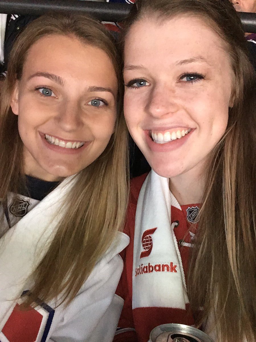 SamBrush95's tweet photo. at the Habs game with my girl ❤️#habselfie https://t.co/MKw7JBsAlR