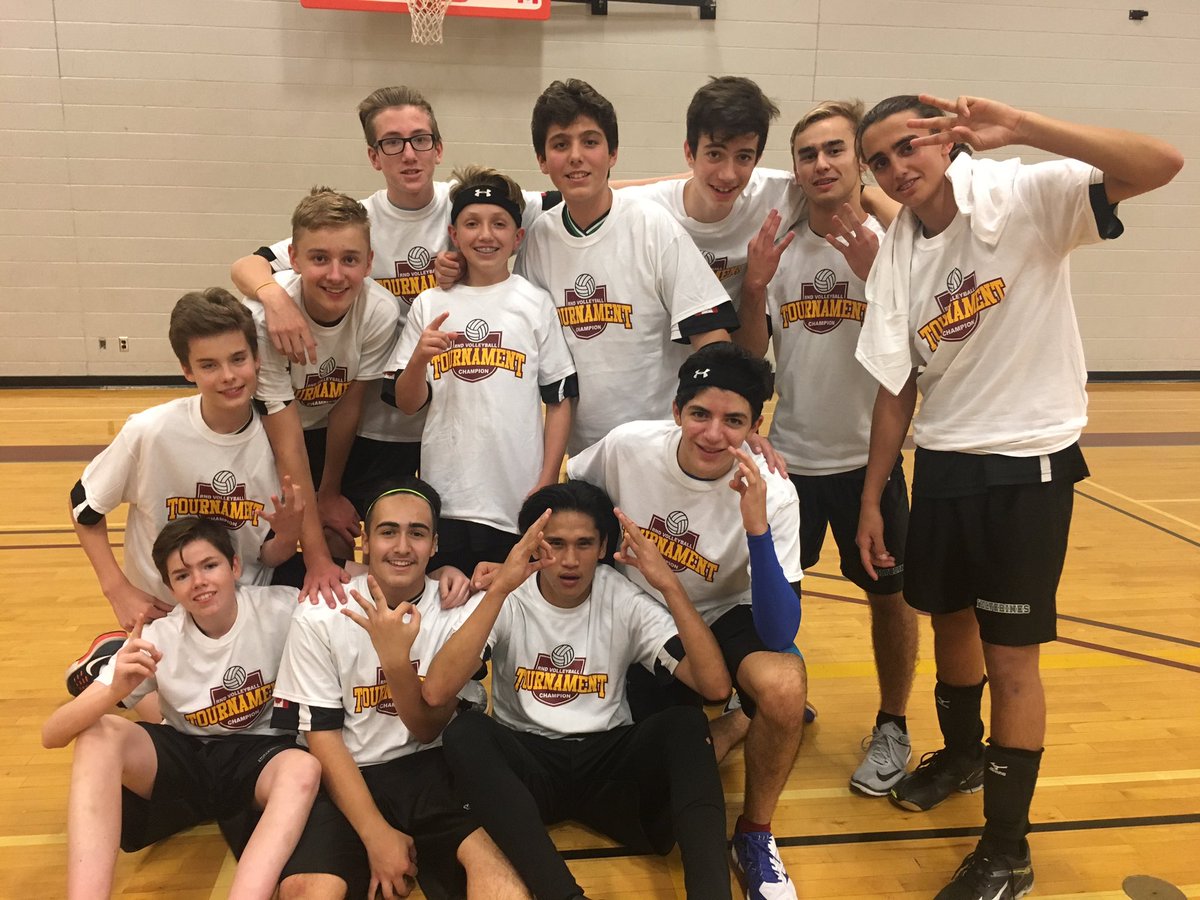 stpathletics's tweet photo. Congratulations to the JR Boys Volleyball team for winning the Championship at the Regiopolis Notre Dame tourney. @StPaulCSS1 #3peat https://t.co/qWM2qCNNSF