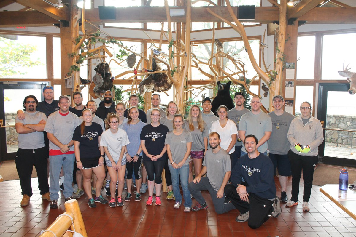 nora_stambaugh's tweet photo. EHC DPT had a great day cleaning up Hungry Mother State Park for #PTDOS @PTDayofService #gowasps https://t.co/QAjVTneSgf