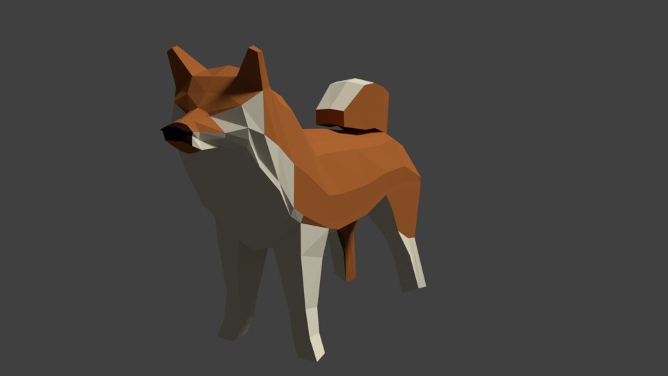 Tristore 脱出ゲーム على تويتر 本日のblender 柴犬練習中 Blender