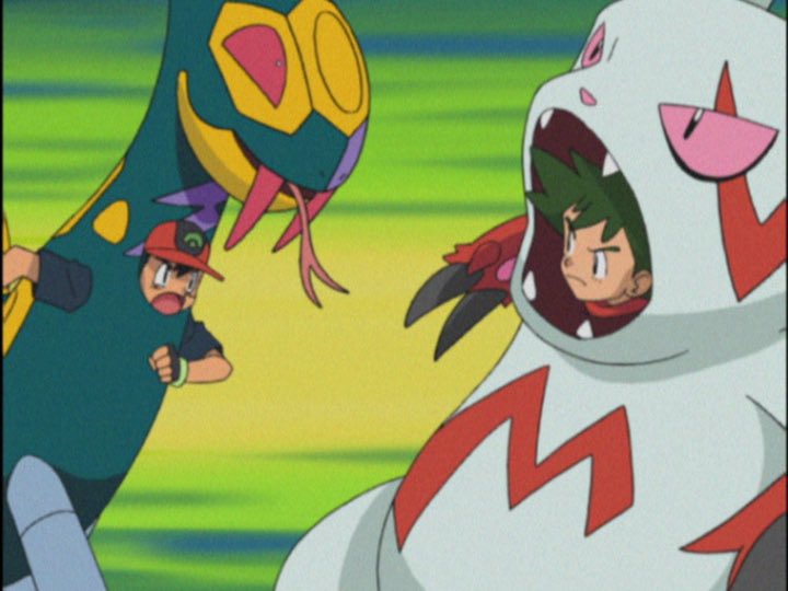 にかいち アニポケag編のキヨ2回目のザングース回 サトシもハブネークの着ぐるみを着て特訓に参加したりムサシのハブネークと因縁の対決だったりと見所満載なのでオススメです Pokenchi ポケんち Anipoke