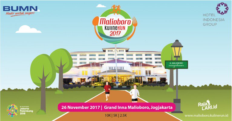 loketcom's tweet photo. #MalioboroKulineRUN2017 #KulineRUN | 26 Nov at Grand Inna Malioboro, Jogja | Register now: https://t.co/Lqp3fEFqzM https://t.co/pi3GIwqY9E