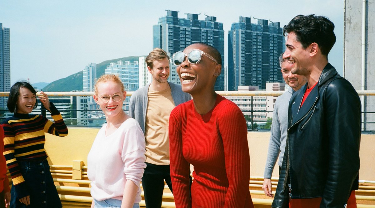 granacom's tweet photo. Saying hi from a rooftop hang with all the amazing stars of our new knitwear campaign #nomodels https://t.co/tx9CxDzj9q https://t.co/CZUlAiW4XE