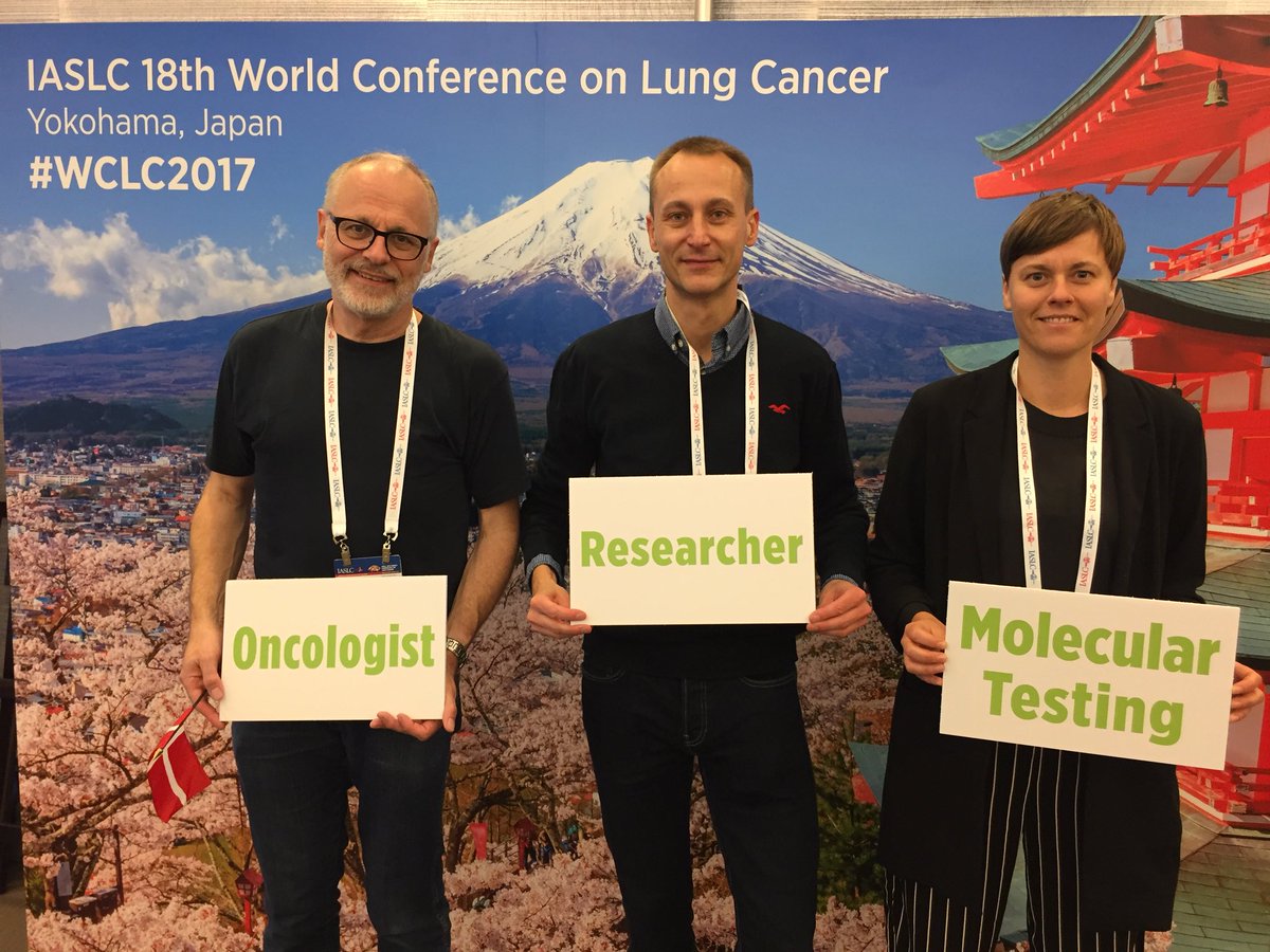 StefanJeppesen's tweet photo. Danish reasearchers at lung cancer conference  #WCLC2017 #IASLC https://t.co/UwPQtzBfox