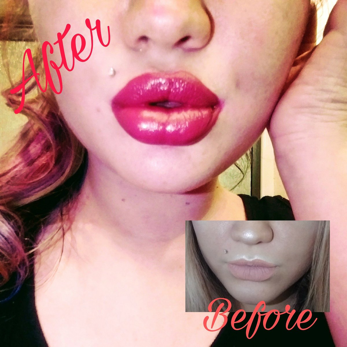 PariBear121's tweet photo. @MyCandyLipz first use ever with only 2 min cycle!!!!! OMG I'm in love!!! #LoveMyLips #NoFiller https://t.co/UrEBCGOYKu
