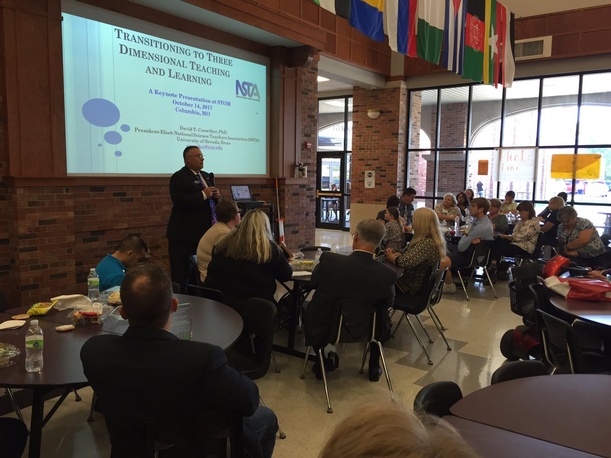 kksfire's tweet photo. Thank you David Crowther for encouraging and motivating Missouri educators at the STOM conference. #NSTA #STOM2017 @NSTA @DavidrCrowther https://t.co/nqpltgO4mm