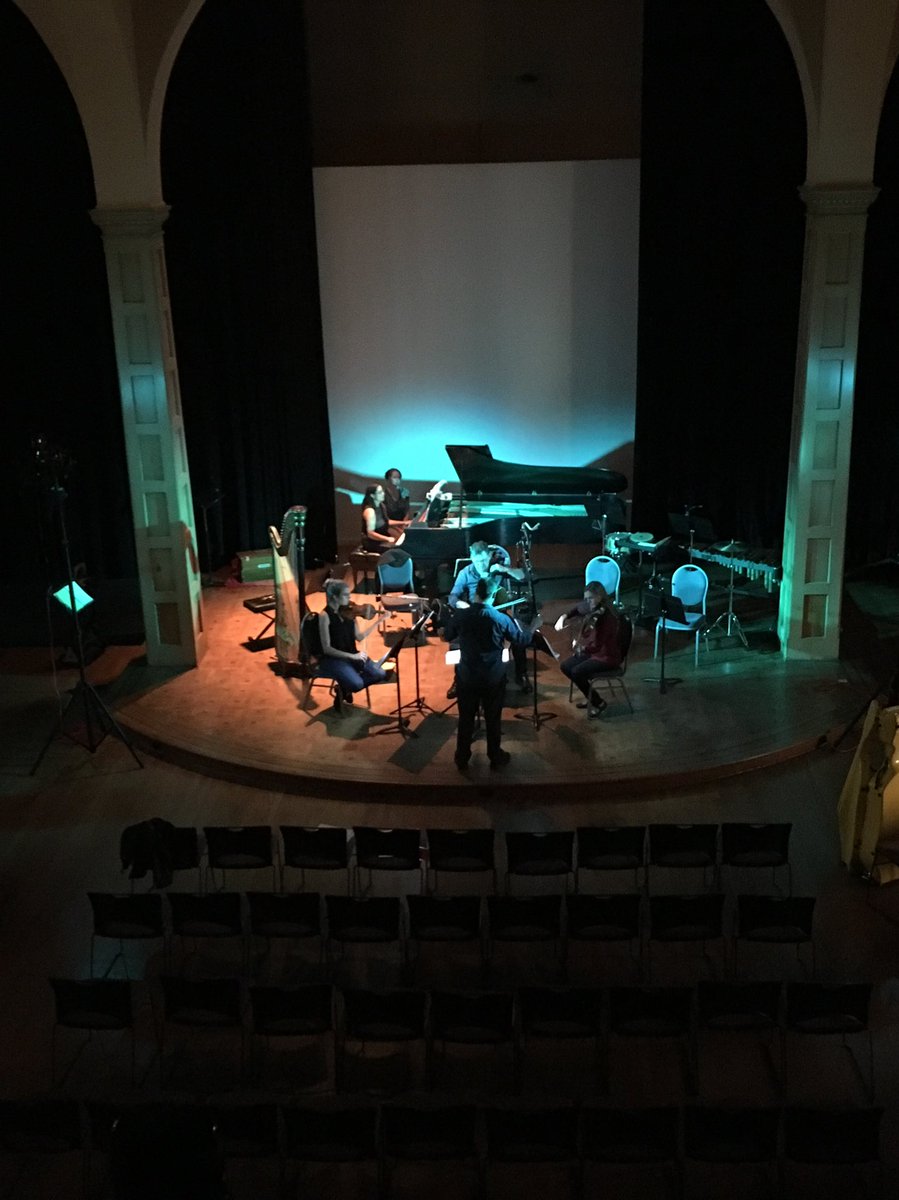 SoundEnsemble's tweet photo. Sound check and color check #thesoundensemble #goodshepherdcenter #djupstrom https://t.co/p2vW5NFOcR