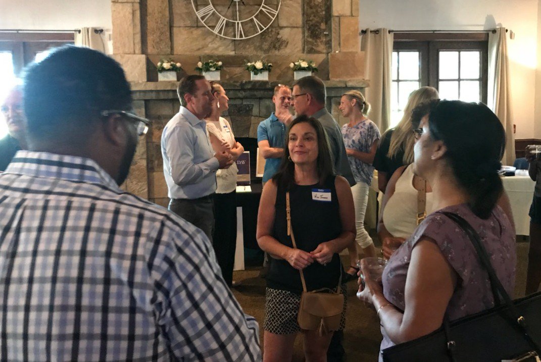 voteadambell's tweet photo. Thank you to the Twin Creeks Democrats for hosting a great event tonight. Great time meeting all of our neighborhood Democrats! #ringthe3rd https://t.co/uOnV2k4c6M