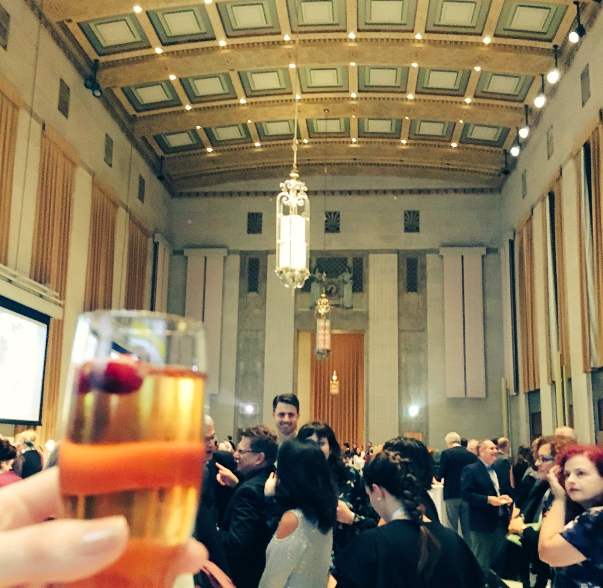 nationaltrustca's tweet photo. A beautiful closing party in the Sir John A MacDonald Building to end a great conference! Did you enjoy our signature cocktails? #APTNTC2017 https://t.co/Yz5Yd7xqDg