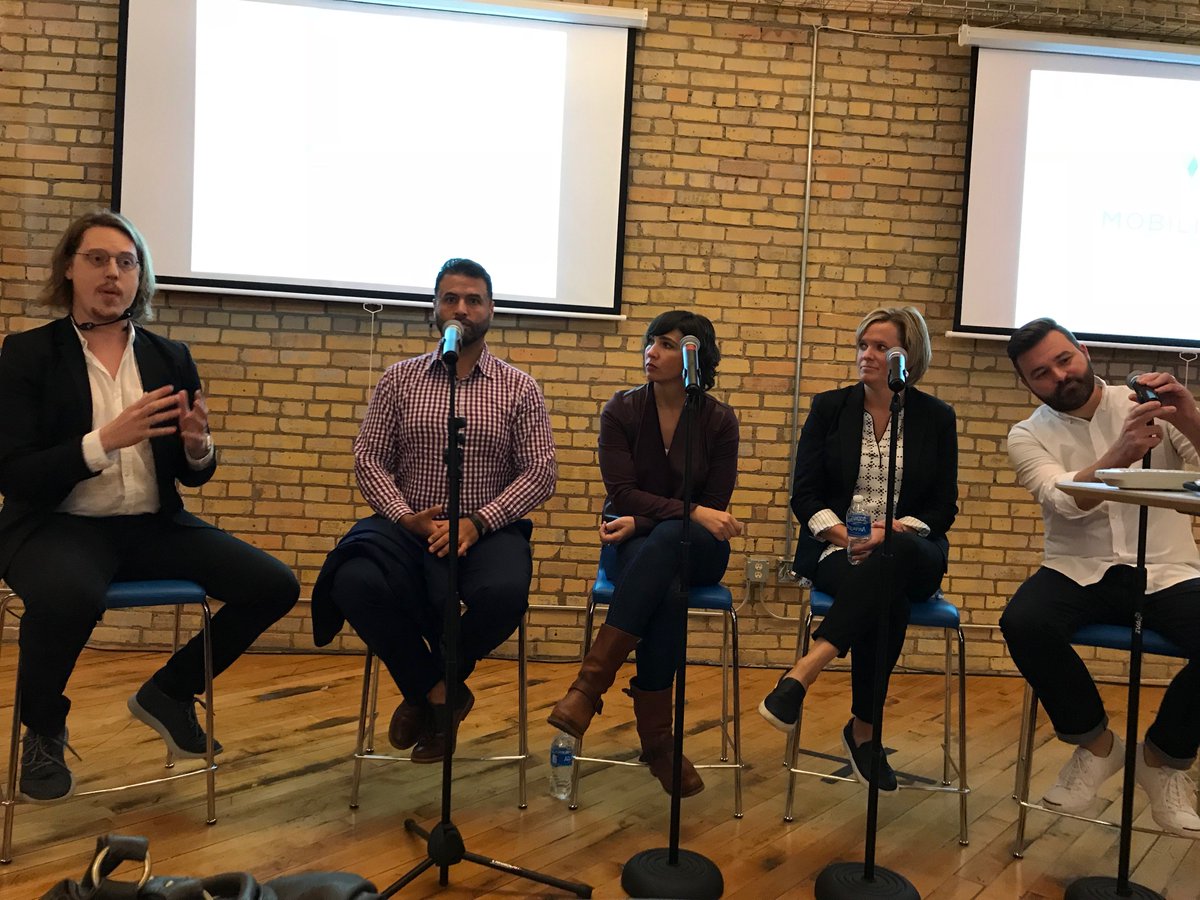 Talking mobile at @mobilzemn for #tcsw. Early? Yes.