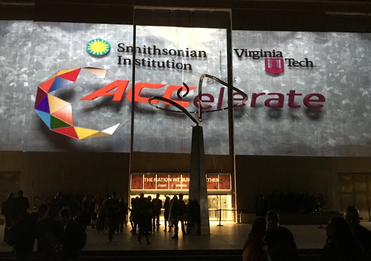 VTSandsman's tweet photo. Proud to see our partnership with the @theACC &amp; the @smithsonian projected on the Mall #ACCelerateFestival https://t.co/Jdbrc2h1A0