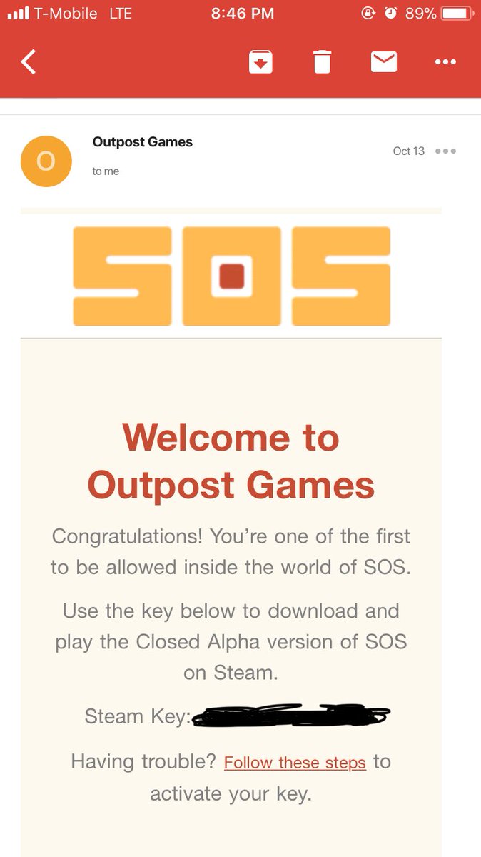 ClickIfChump's tweet photo. Received my SOS alpha invite. Follow my twitch and YouTube for the stream. https://t.co/1T3CjhX6YC