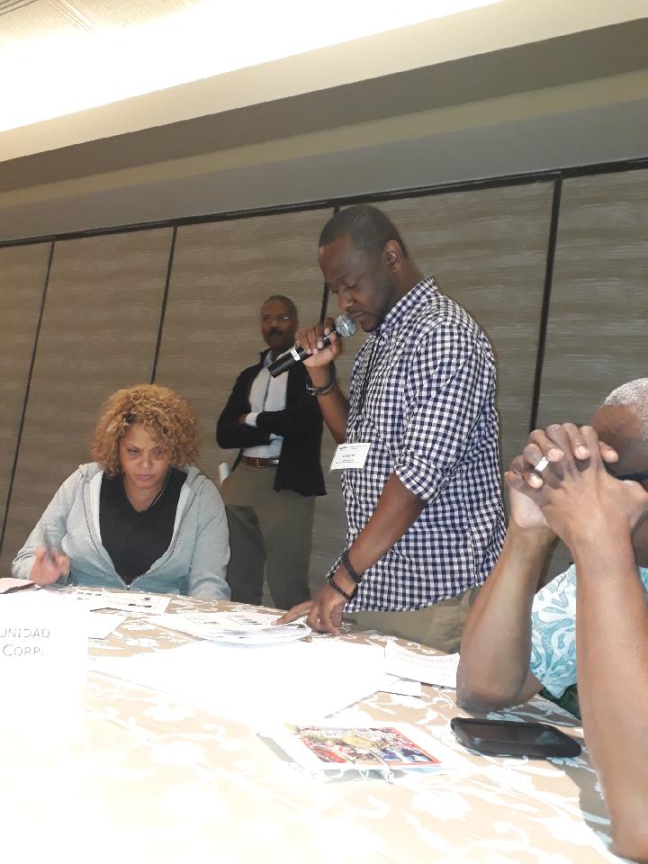 mldean13's tweet photo. Our CLI Team Leonard Tshitenge presenting Nuestra Comunidad's Action Plan. #LACLI @nuestradavid @Djpopokhg https://t.co/CznTFM9zUZ
