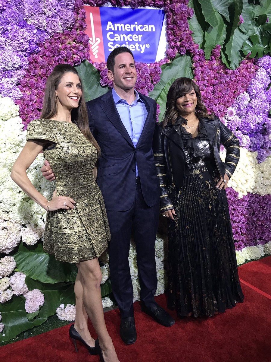 Thrilled to welcome our esteemed guests <a href="/SamanthaHarris/">Samantha Harris</a> <a href="/tarekelmoussa/">Tarek El Moussa</a> &amp; <a href="/simoneismith/">Simone I. Smith</a> to #ACSGiantsofScience benefitting cancer research
