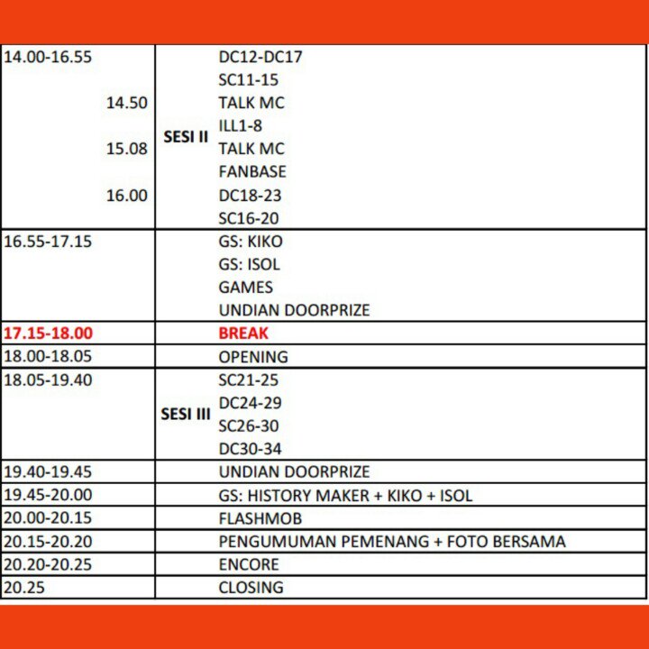 kpopmedbuzzer's tweet photo. RUNDOWN #KPOPAUTUMNPARTY https://t.co/1jWUFHgMTe