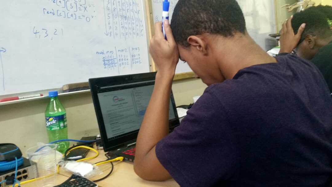 ieeeutech's tweet photo. #ieeextreme Team CodeShark (@madmanpablo7722 and @_helium) trying to make their Binomial Coefficient function more efficient at 4AM. https://t.co/gesrro2eSe