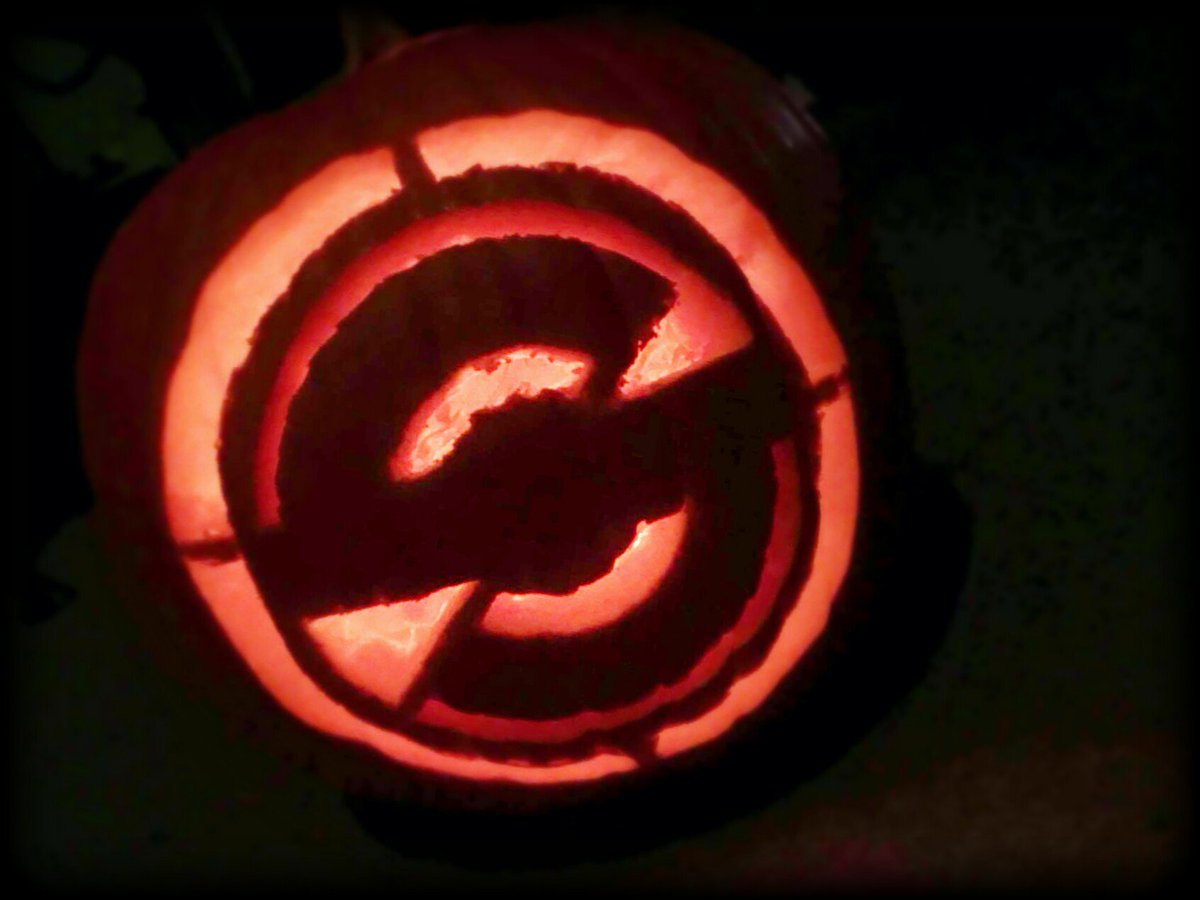13thWhisper's tweet photo. Tried to carve a @starsetonline pumpkin today. Probably should have done the #threequals logo hahha. #Starset https://t.co/LMJXb2h9tP