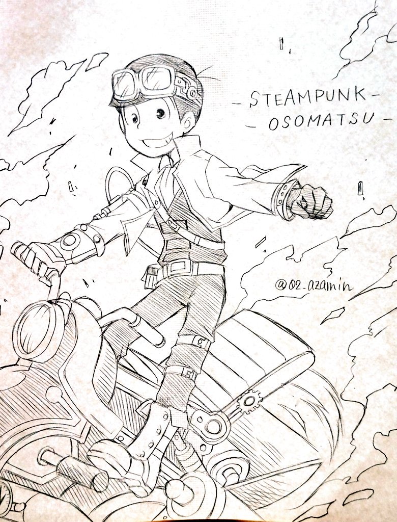 昨日のタグのやつです。珍しく公式寄りに描いてみたスチームパンク! 