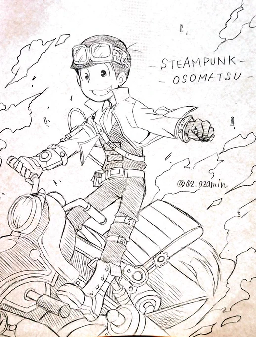 昨日のタグのやつです。珍しく公式寄りに描いてみたスチームパンク! 