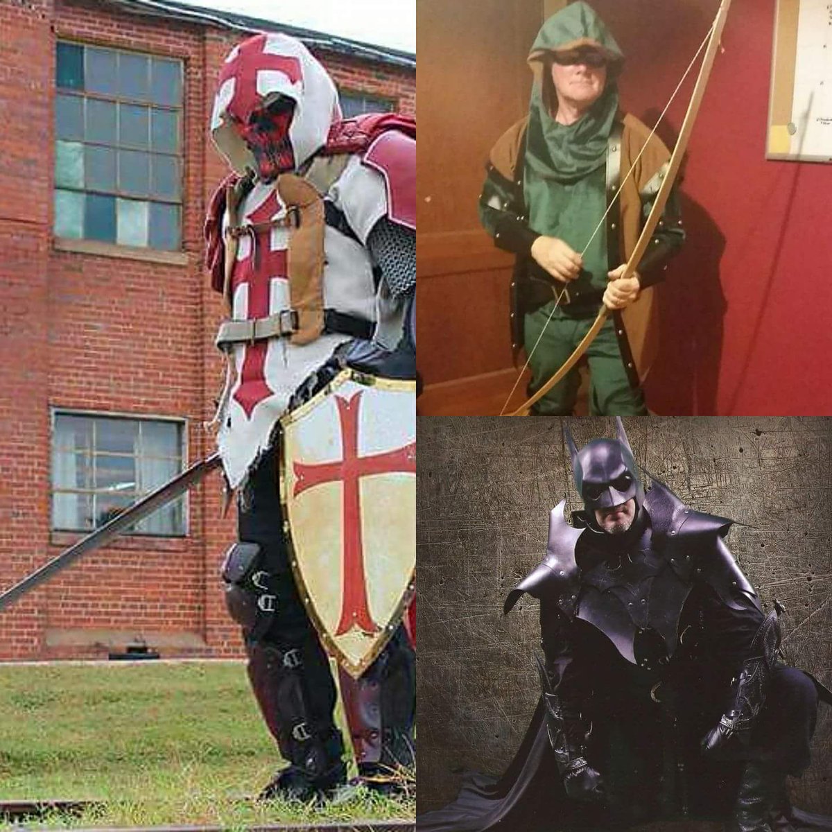LostRoadtoHope's tweet photo. 10/21
#Renfest Cosplay Invasion
#MedievalBatman 
#Azreal
#MedievalRobin
#MedievalGreenArrow
#MedievalBlackCanary
#GothamsSelina https://t.co/DbfKEsTv9h
