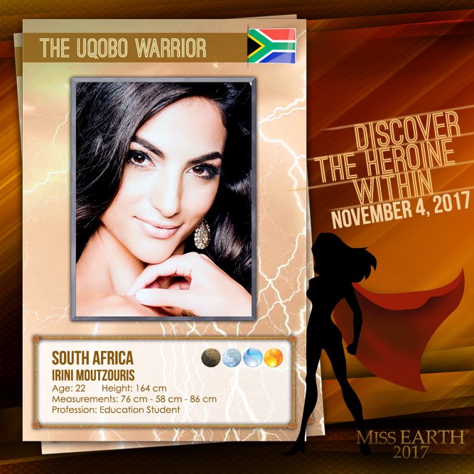 MissEarth's tweet photo. Discover the Heroine within #MissEarthSouthAfrica2017 on November 4!
#MissEarth2017: Heroines Fighting #ClimateChange https://t.co/M2WsBIkQQN