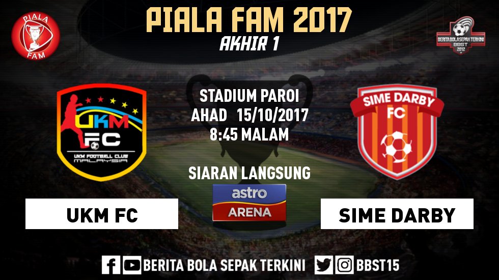 BBST15's tweet photo. HARI INI: Perlawanan akhir pertama #PialaFAM2017 https://t.co/OF6GHFqpvi