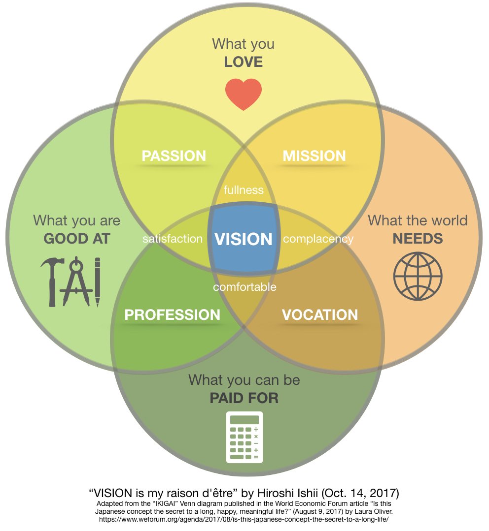 Примеры икигай заполнения схемы