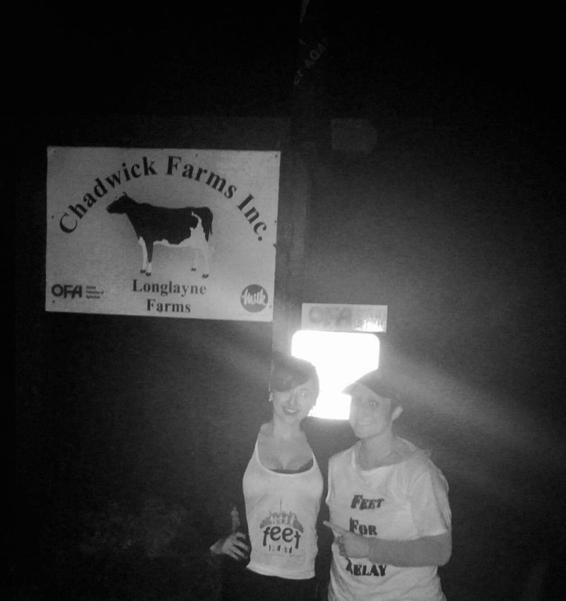 JessicaReidKIP's tweet photo. #AnythingElectric may not have had a sign but #ChadwickFarmsInc did! #TeamFEAT took extra steps to end day 5 at this farm! #FeetforFEAT https://t.co/Yt000xPkiz