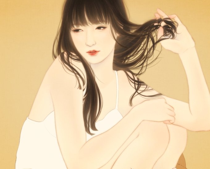 「現在制作中の新作に登場する女性は姉がモデルです✍ 」|松浦シオリ【 画集『わたしを知らない』発売中🐈️】のイラスト