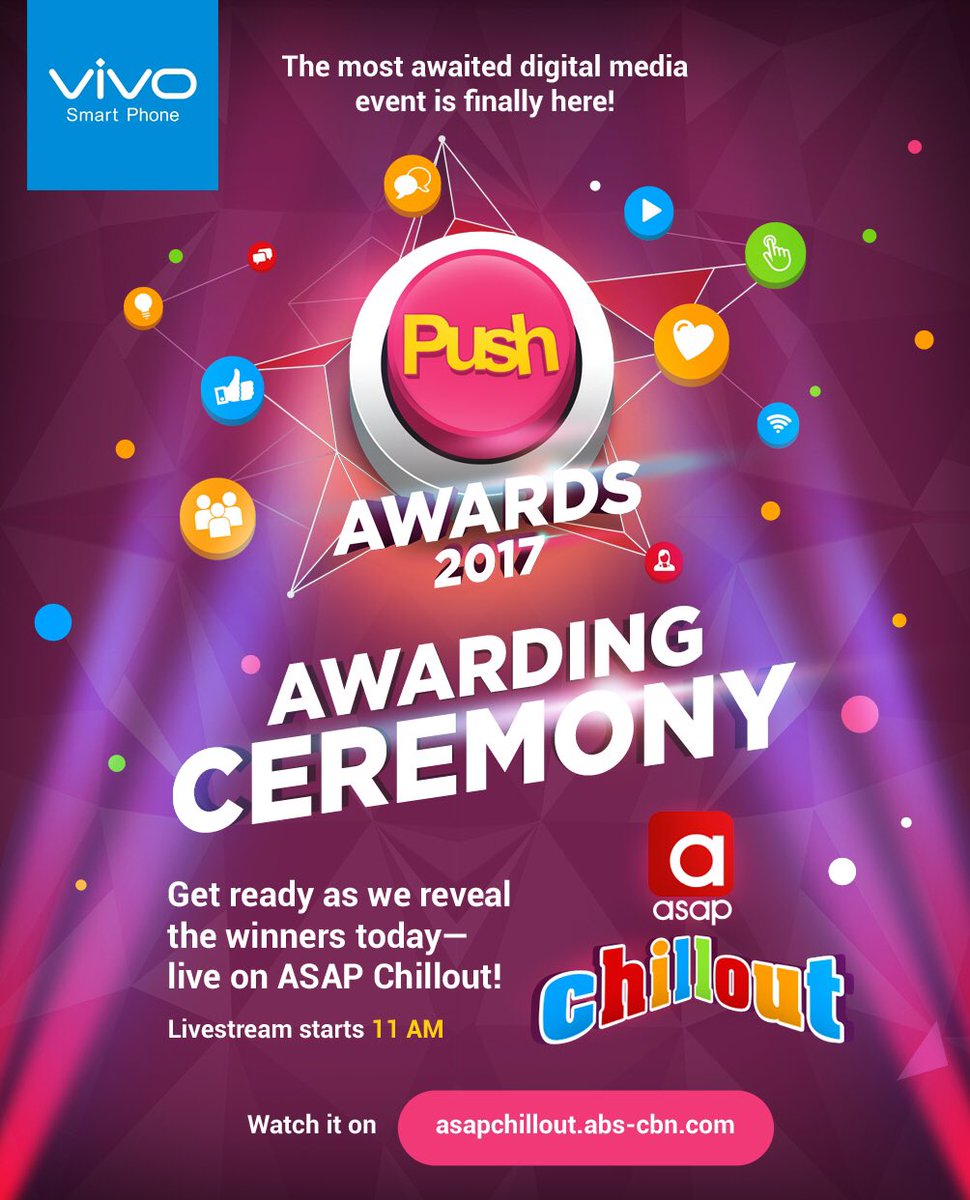 Push_Alerts's tweet photo. Get ready for the #PushAwards2017 today on ASAP Chillout! Watch it here: https://t.co/ai7NRKHCw5 #VivoClearerSelfie #VivoV7Plus https://t.co/tsjOADvSZg